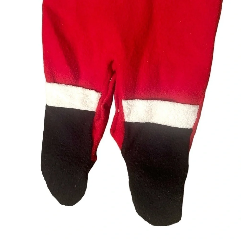 Vintage Carters Santa Outfit One Piece Footed Jumpsuit Pajamas Baby 6-9 Months